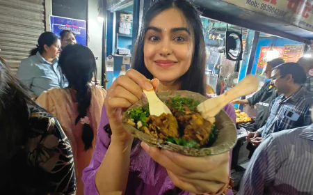 Adah Sharma Charms Fans in Lucknow Streets