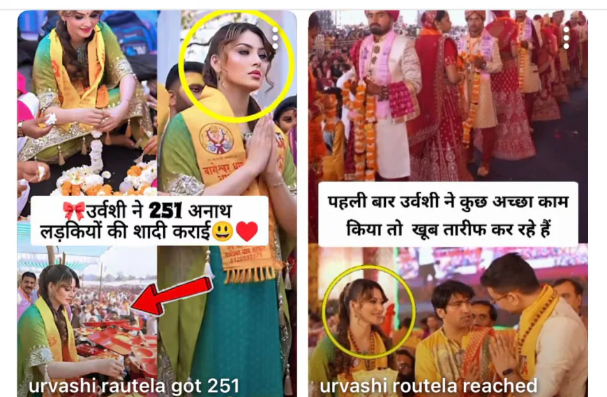 Urvashi Rautela Marks Birthday with 251 Weddings