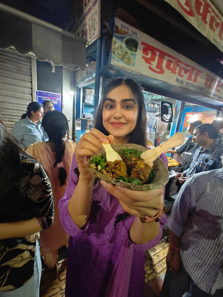 Adah Sharma Charms Fans in Lucknow Streets